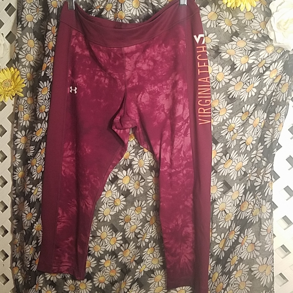 Under Armour Ladies Workout Pants Va Tech Size XL